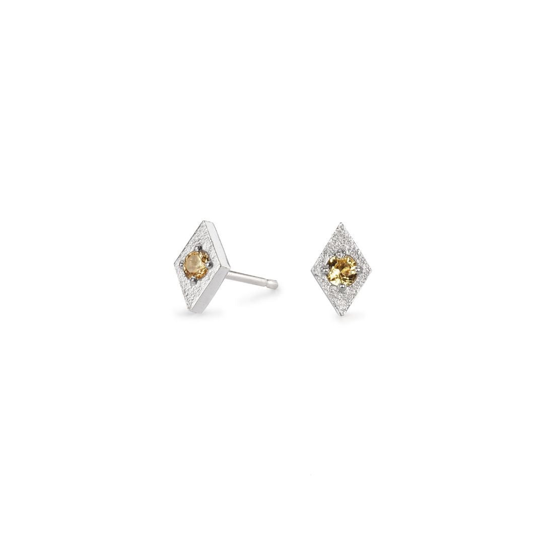 Yellow Sapphire Studs