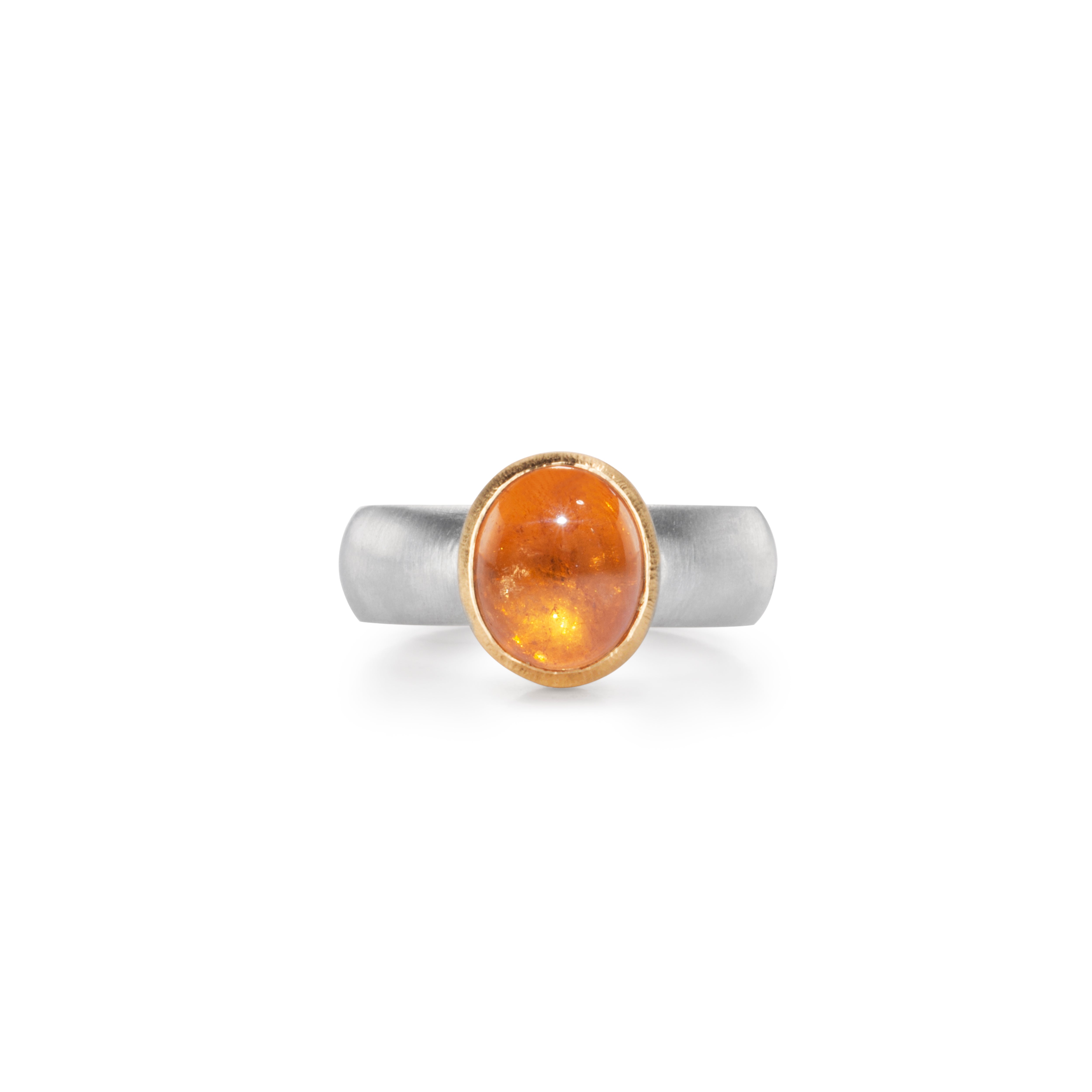 Spessartite Orange Garnet Ring