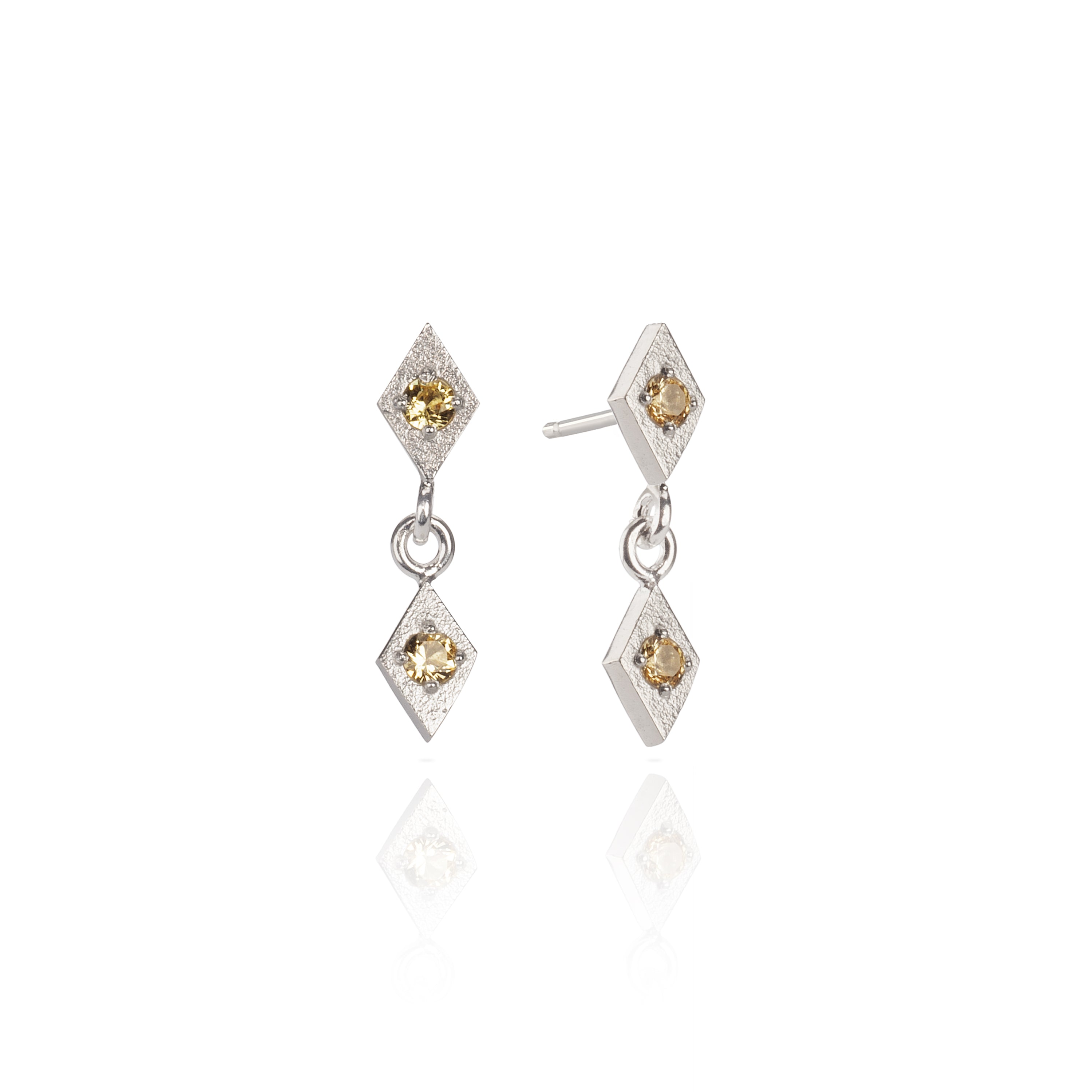 Yellow Sapphire Drop Earrings
