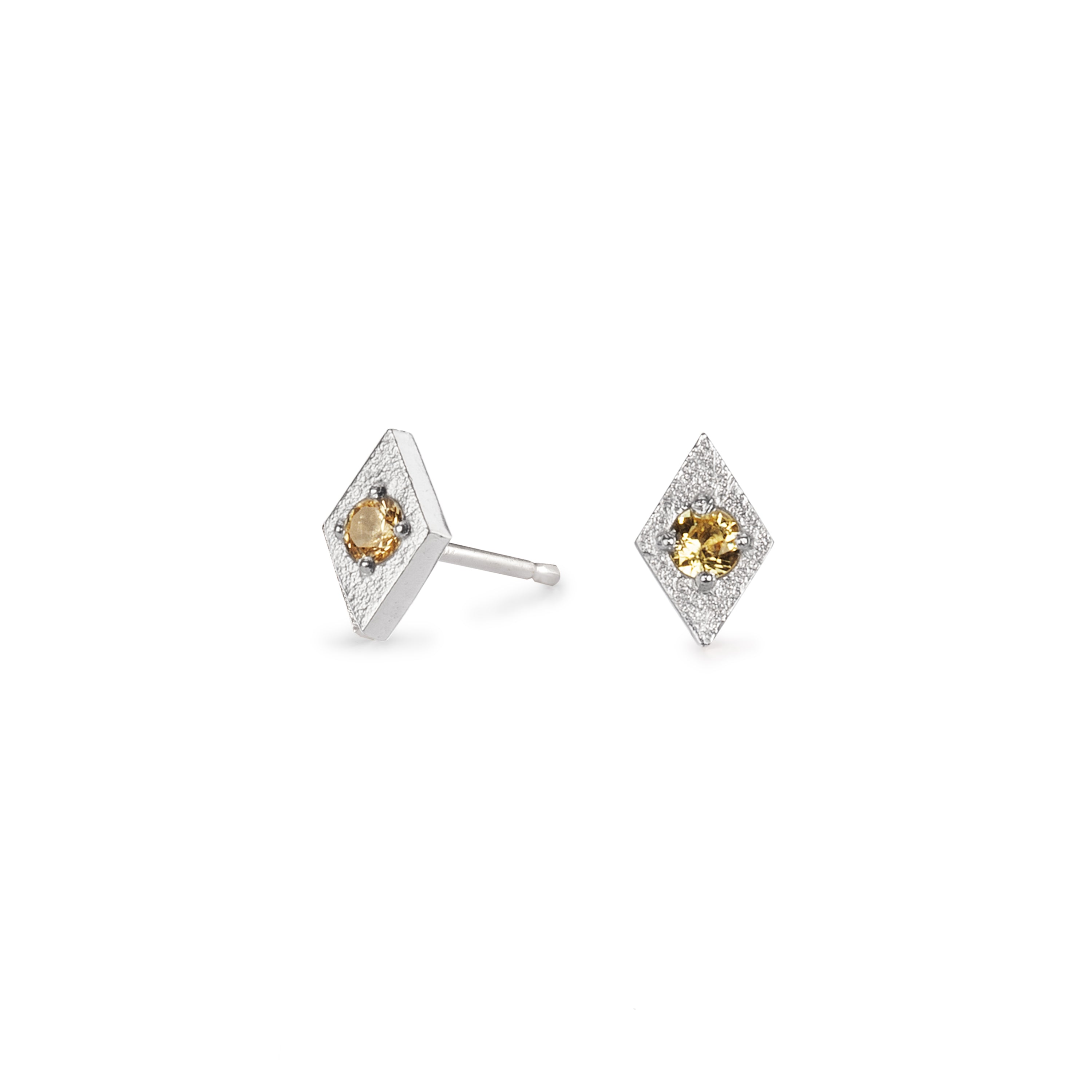 Yellow Sapphire Studs