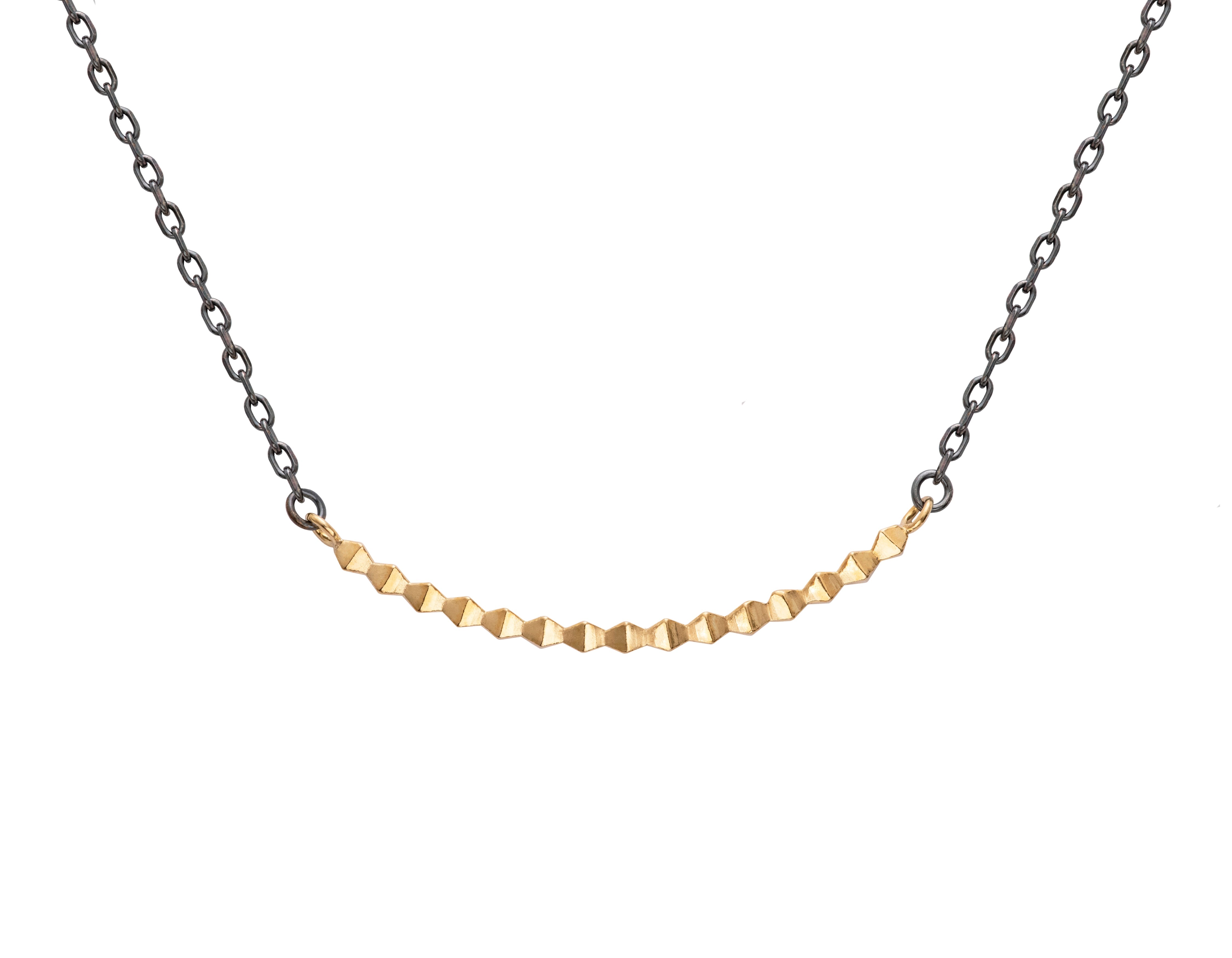 Pyra Choker in Black + Gold