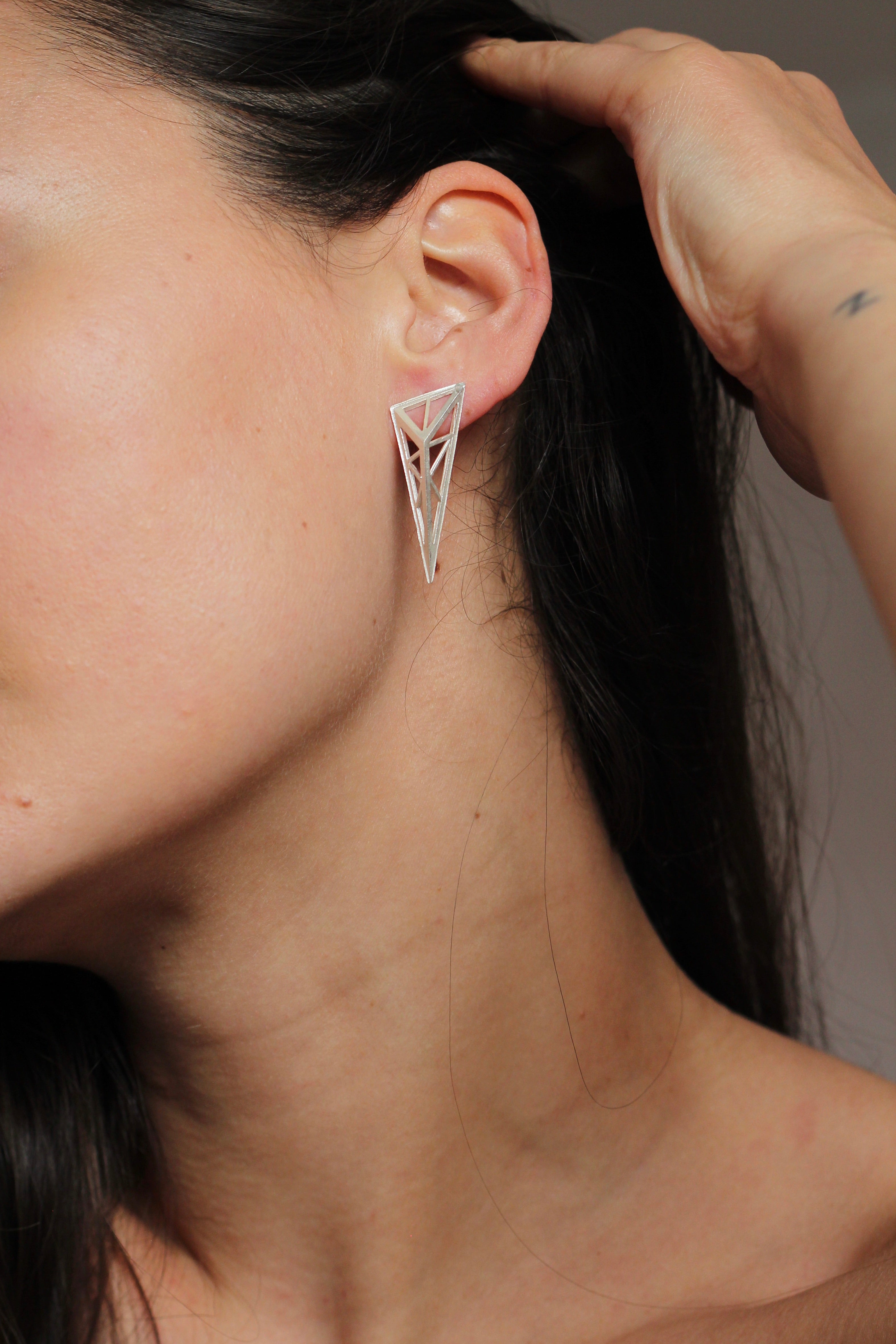 Forth Frame Earrings in Sterling Silver