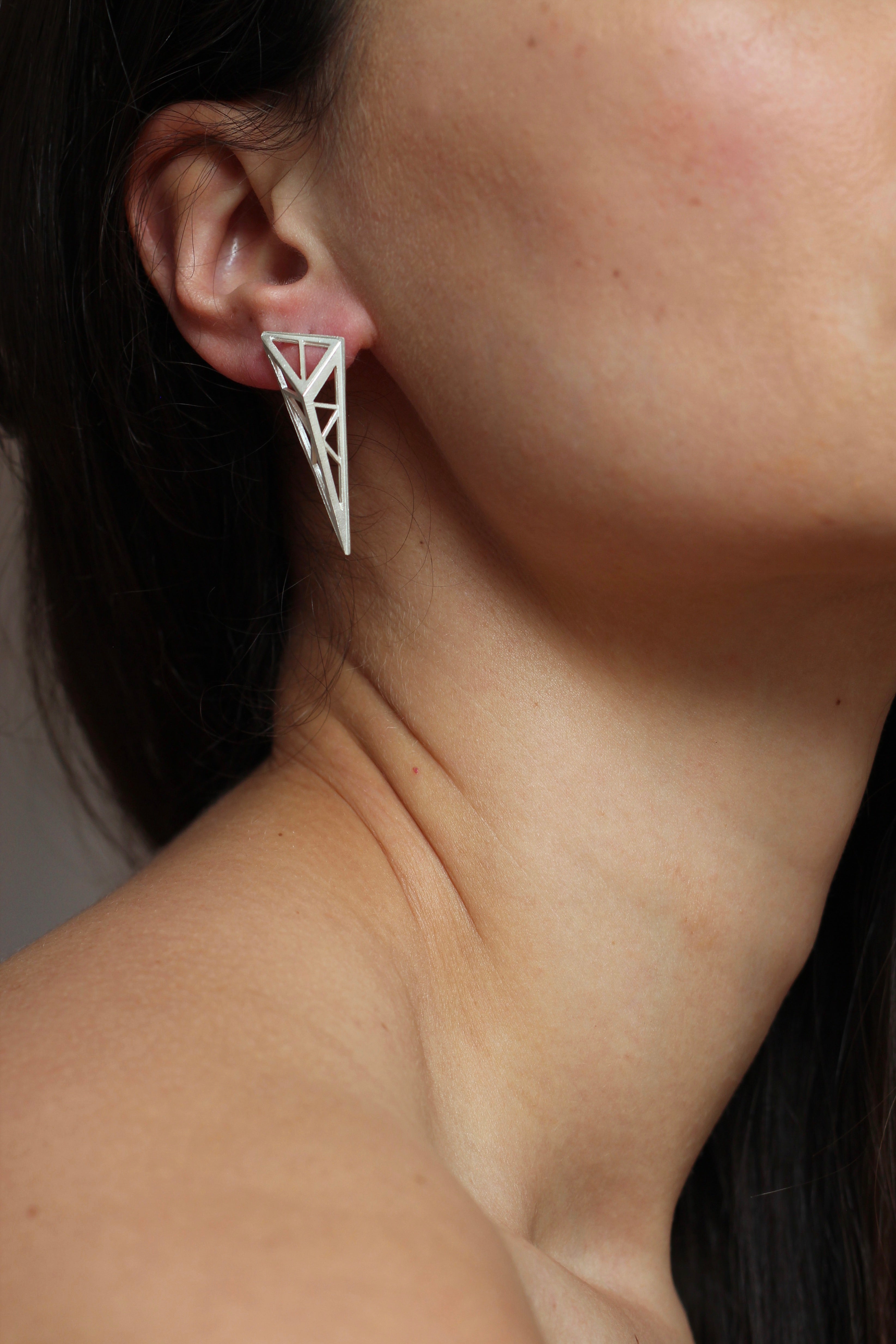 Forth Frame Earrings in Sterling Silver