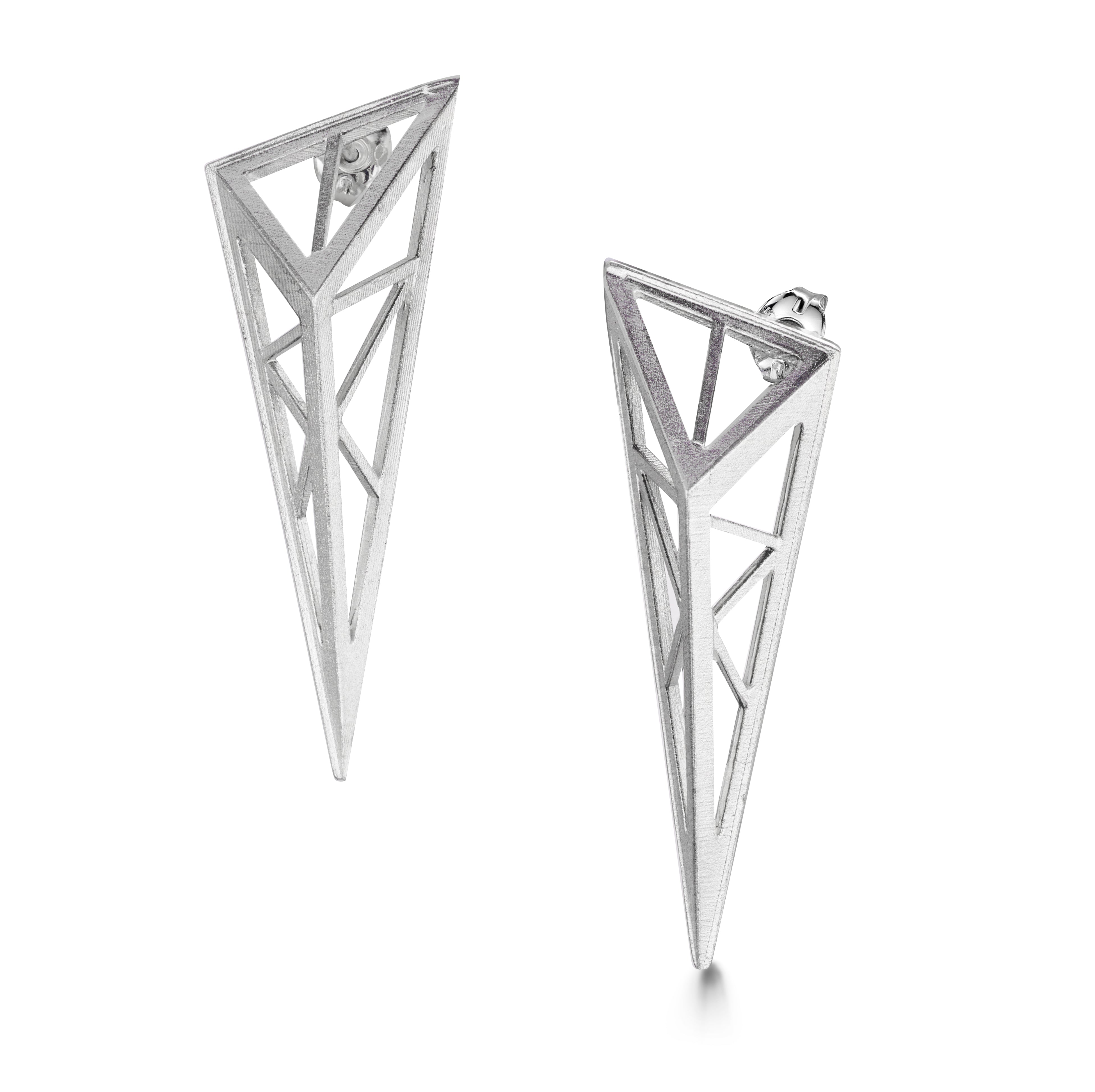 Forth Frame Earrings in Sterling Silver