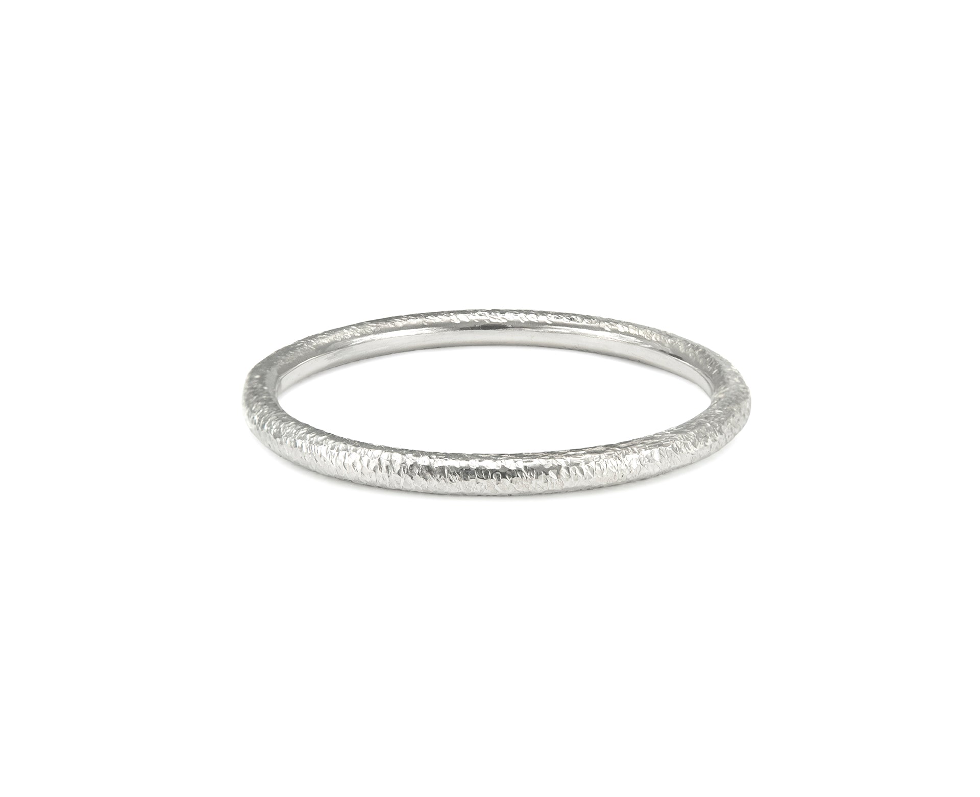 RTW High Polished Textured Silver Bangle