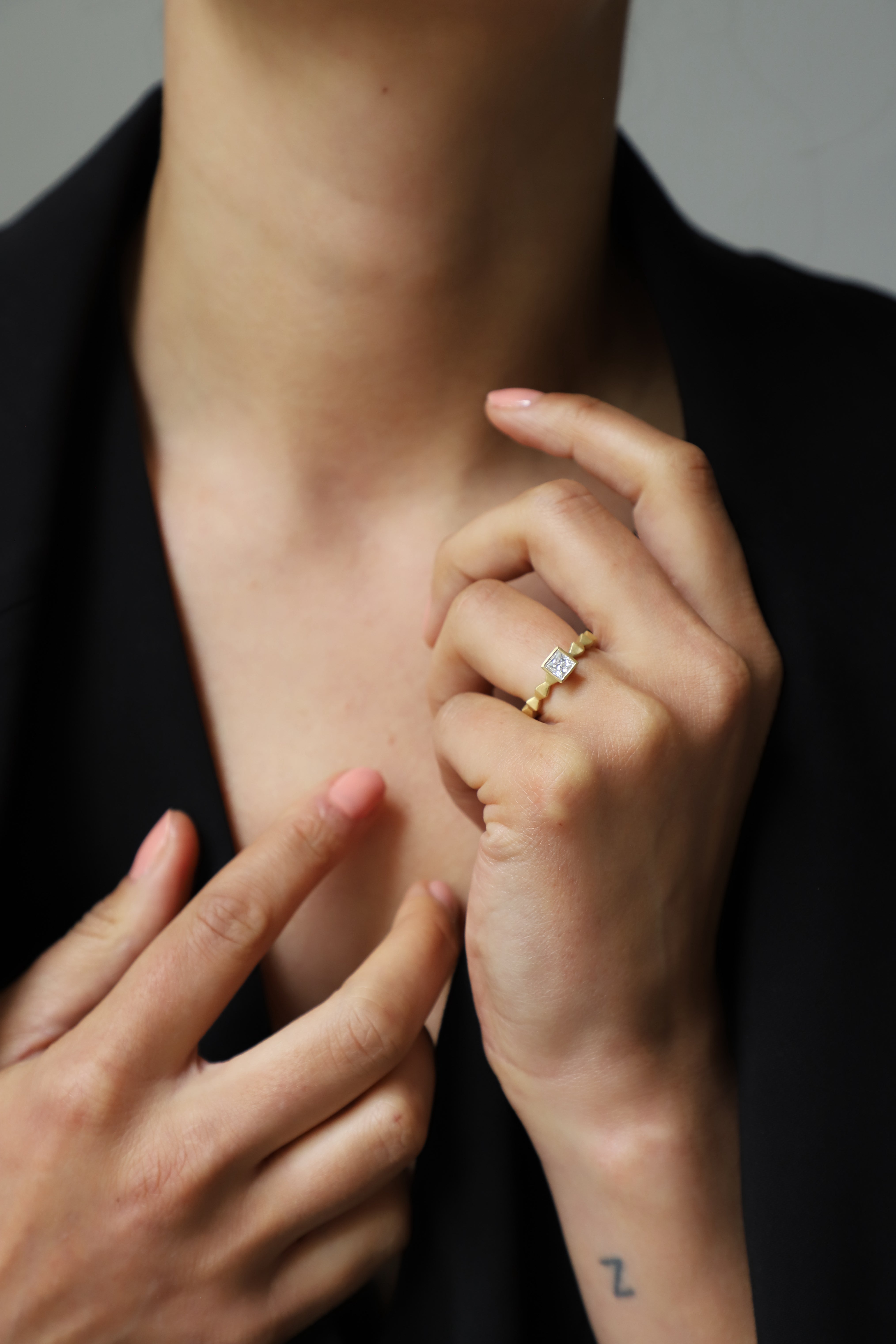 Pyra Princess Cut Engagement Ring