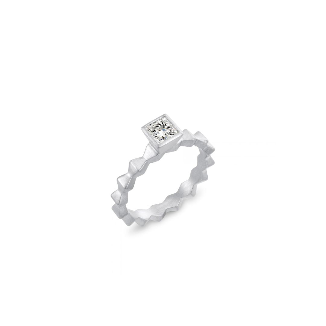 Pyra Princess Cut Engagement Ring