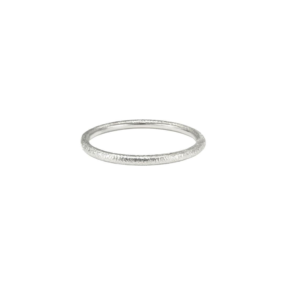 RTW High Polished Textured Silver Bangle