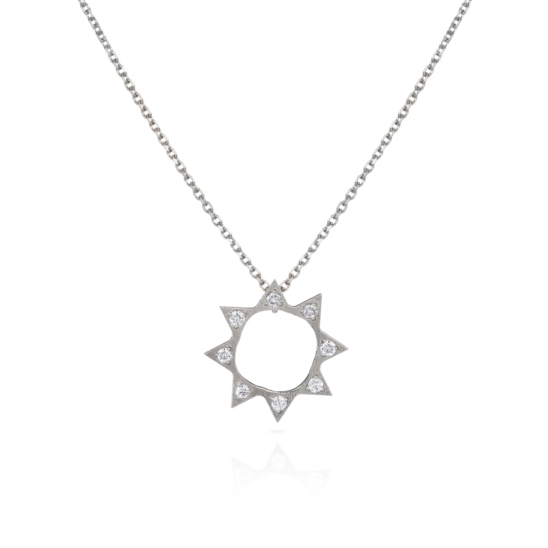 Harlequin Diamond Starburst Necklace