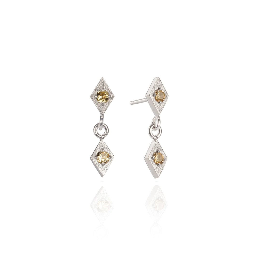 Yellow Sapphire Drop Earrings