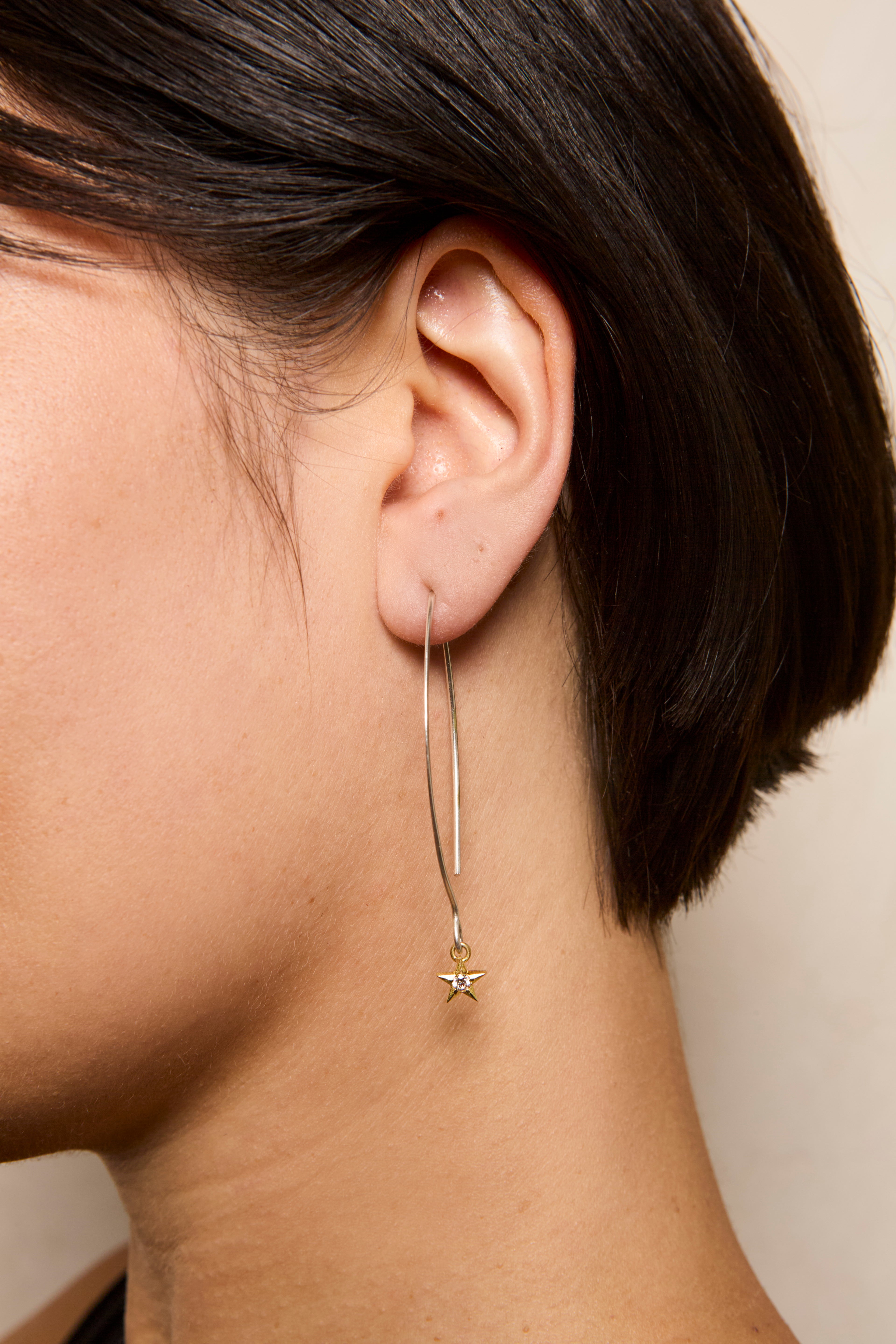 Stella Diamond Hoops