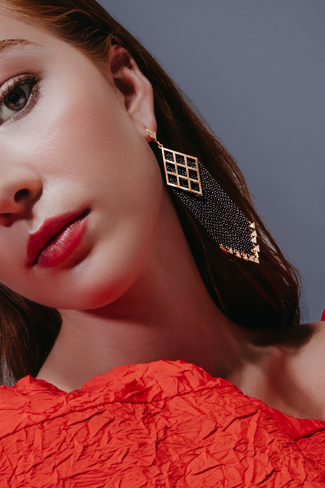 Harlequin Fringe Earrings