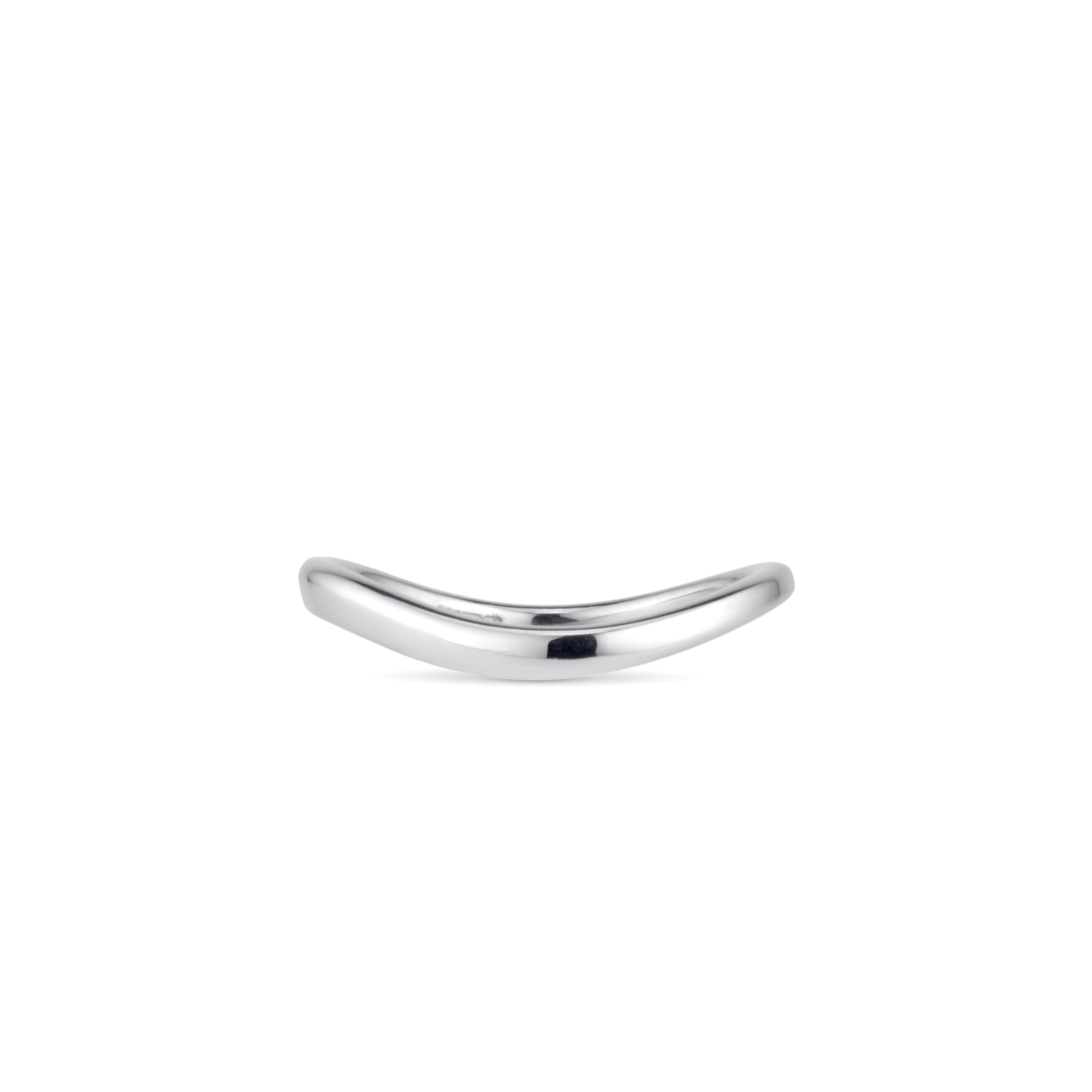 Arch Wedding Band White Gold