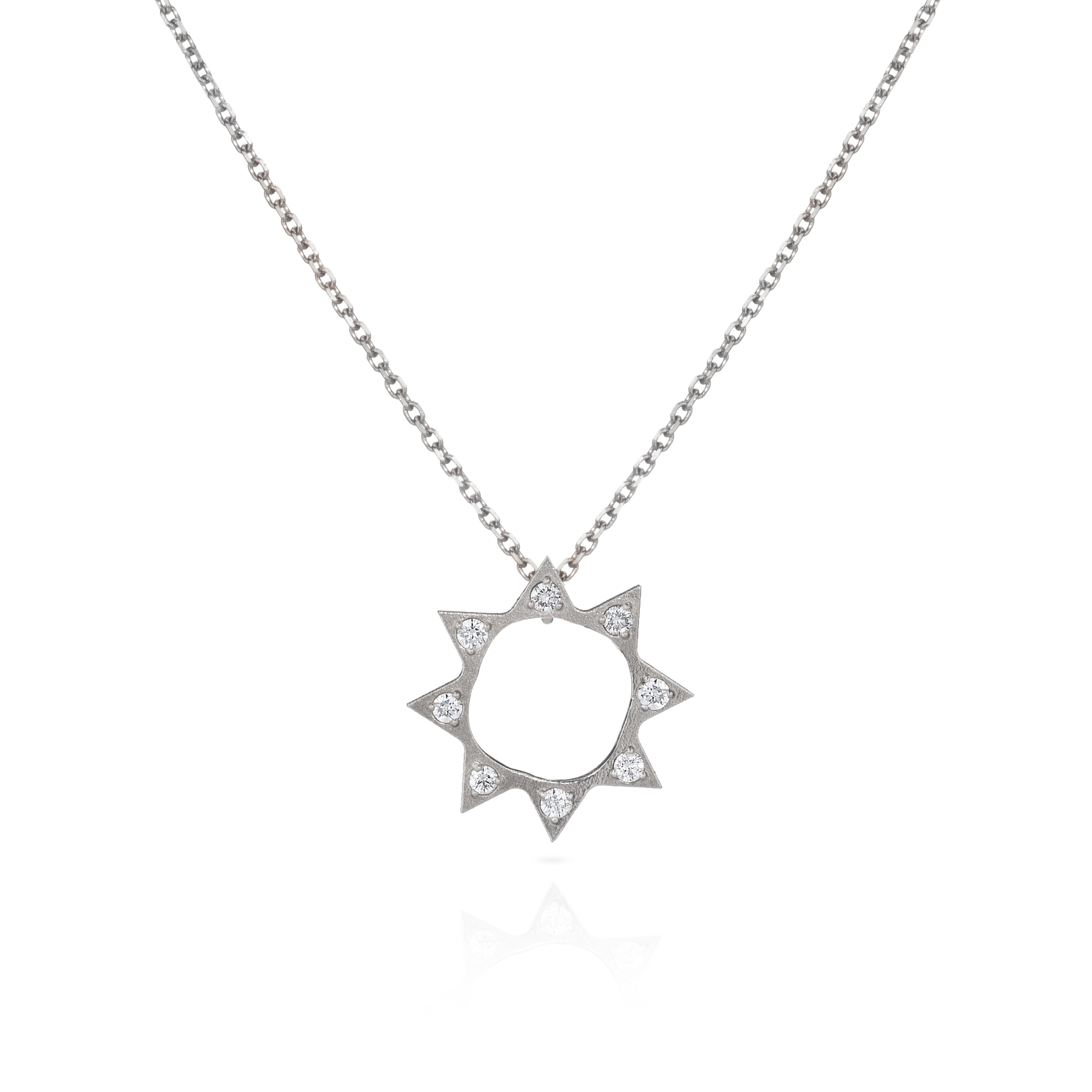 Harlequin Diamond Starburst Necklace
