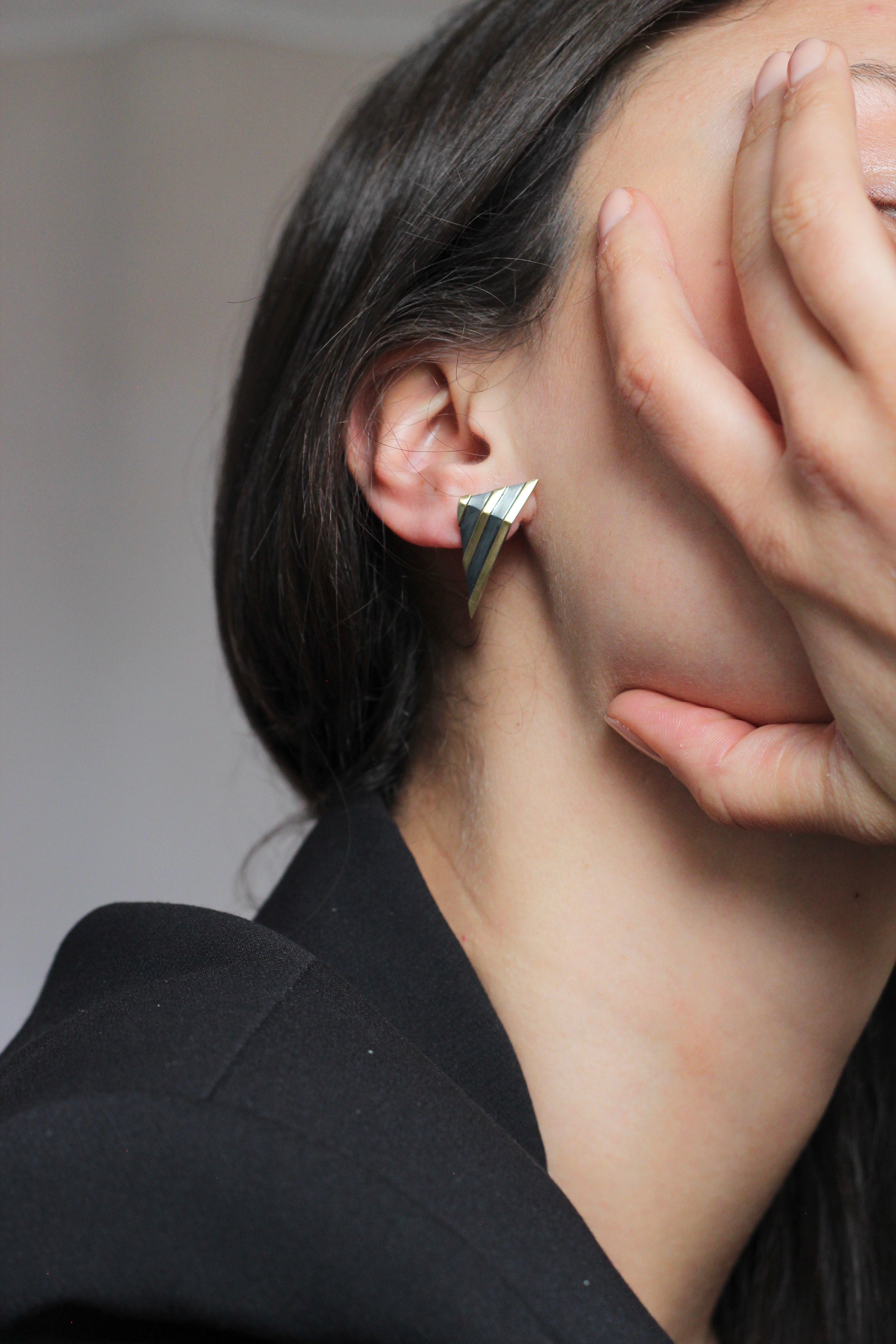 Asymmetric Stars + Stripes Earrings