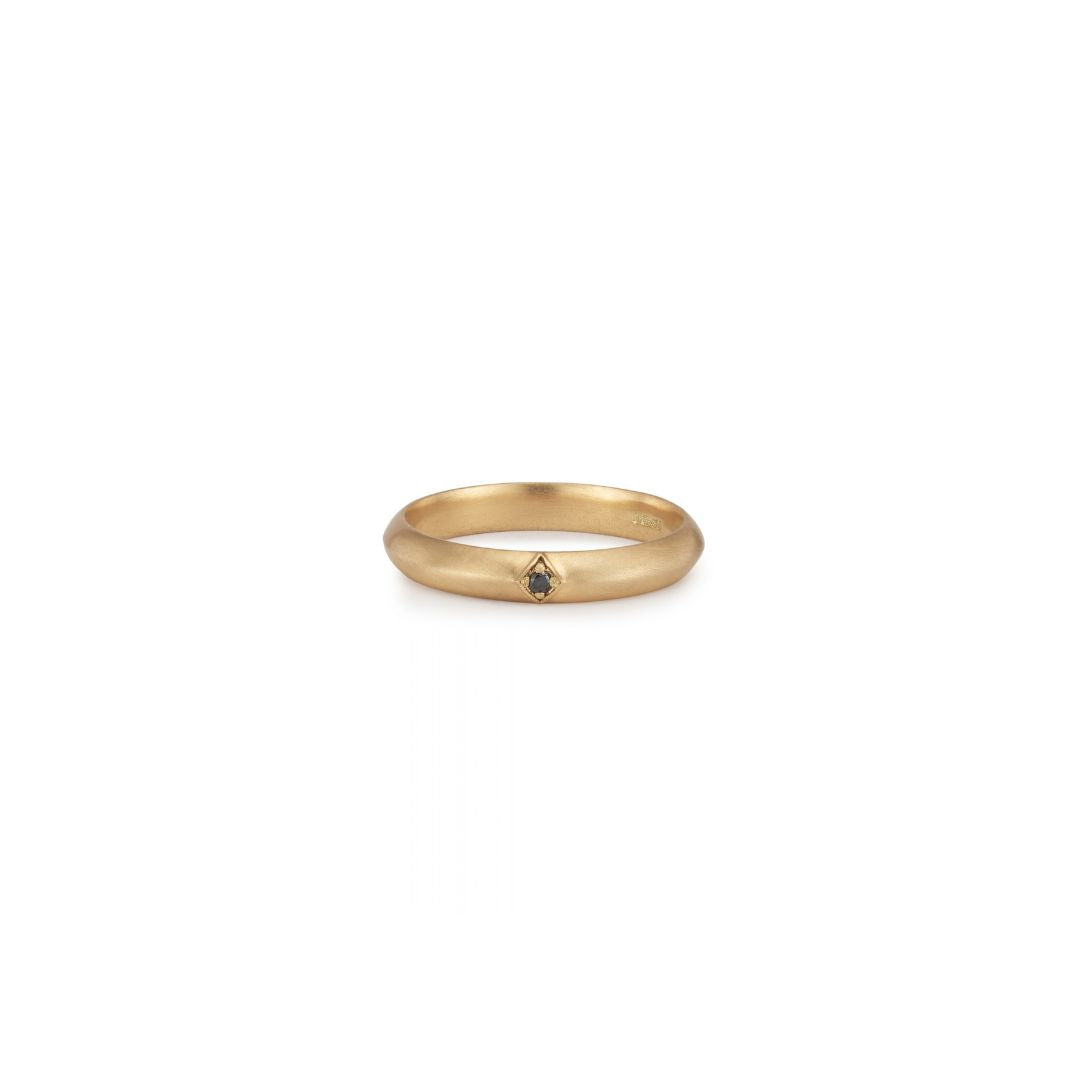 Harlequin Black Diamond Ring