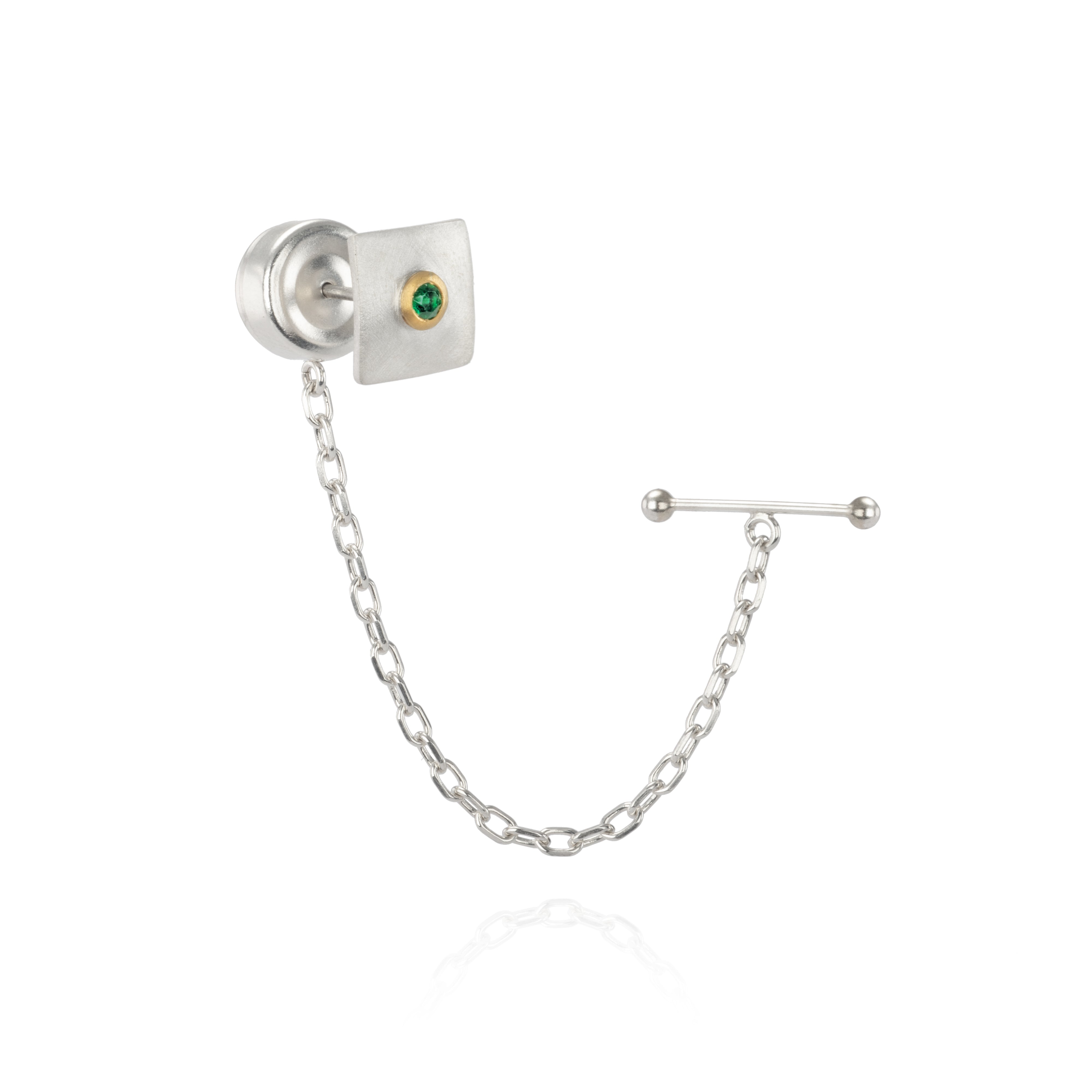 Square Pin Emerald