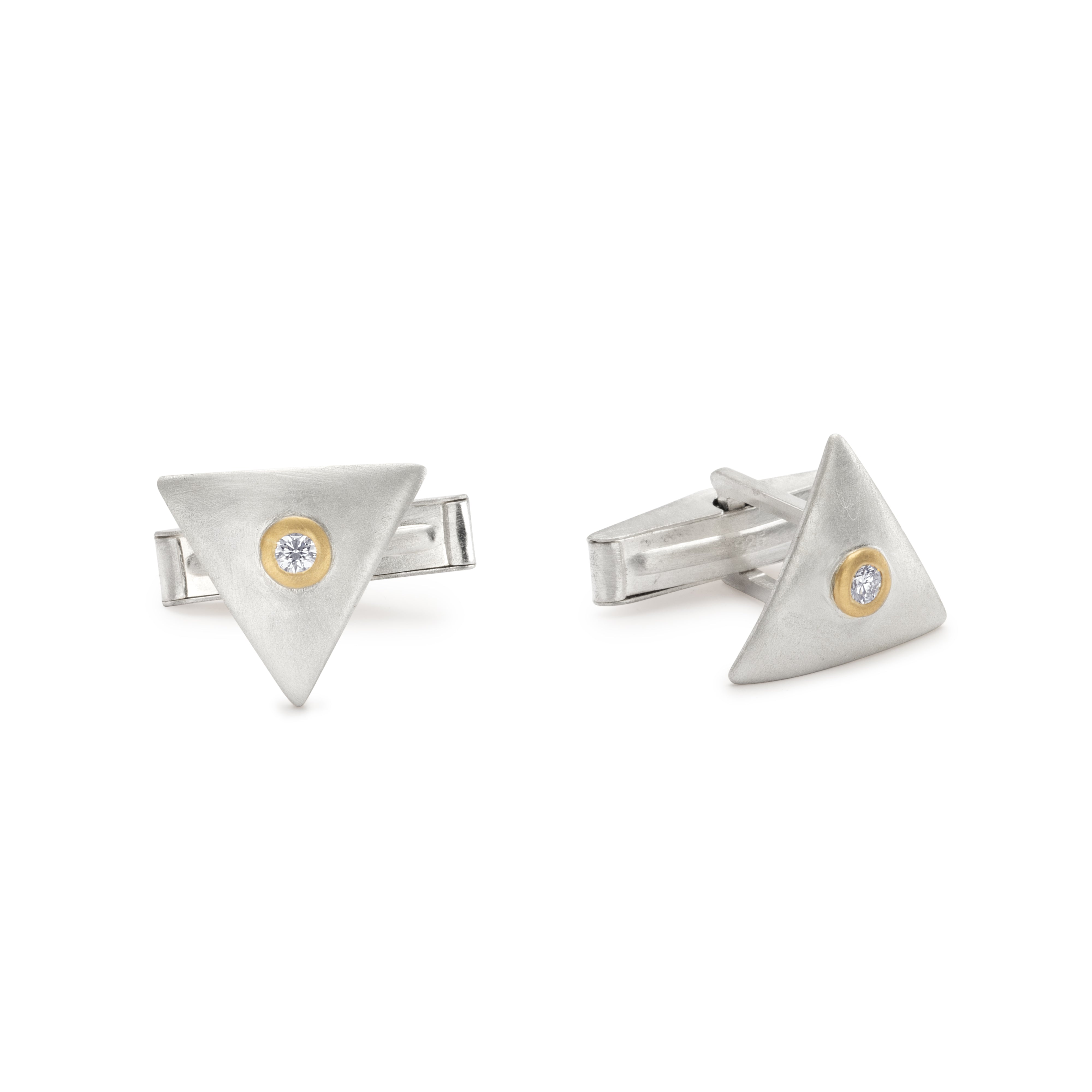 Triangle Cufflink Diamond