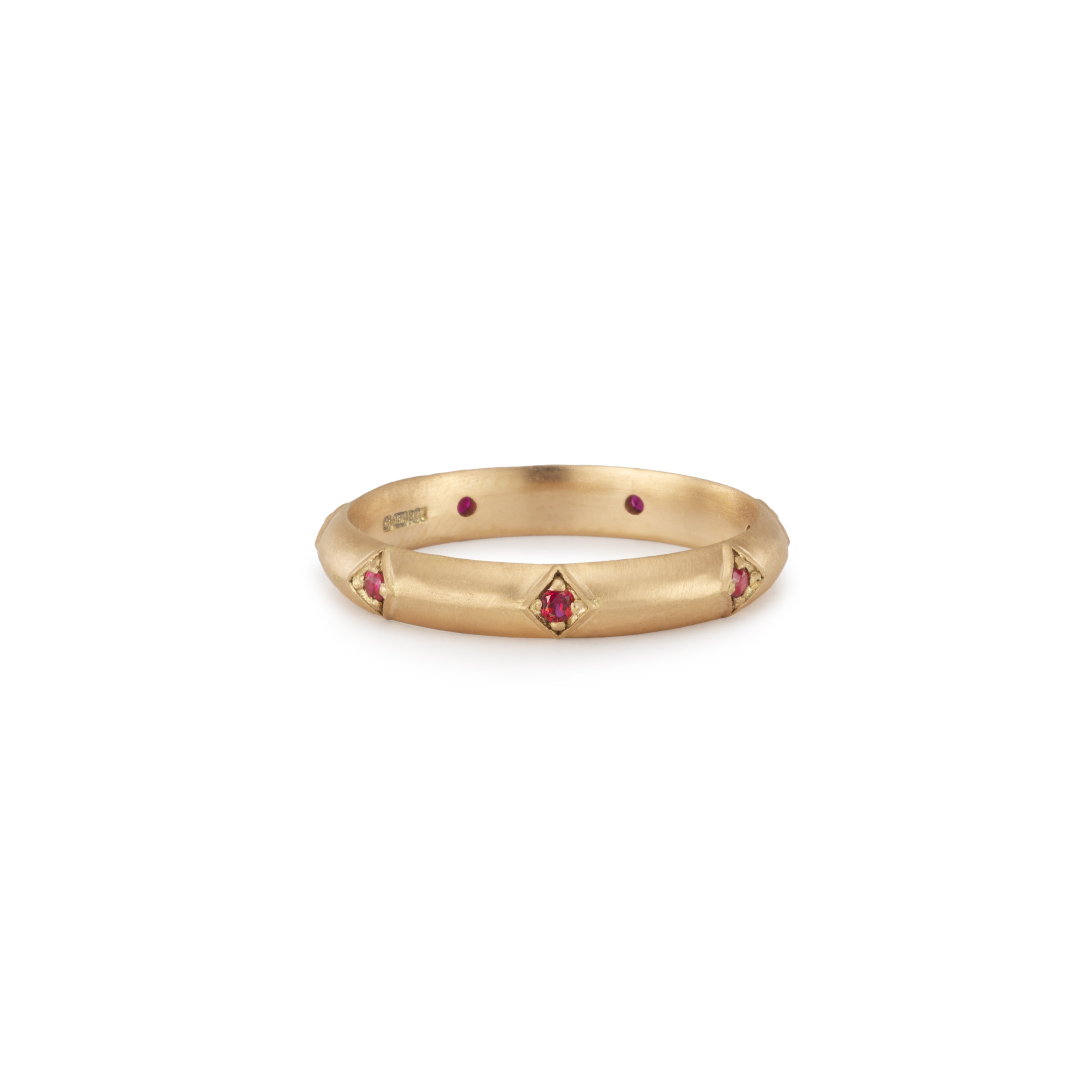 Harlequin Ruby Eternity Ring