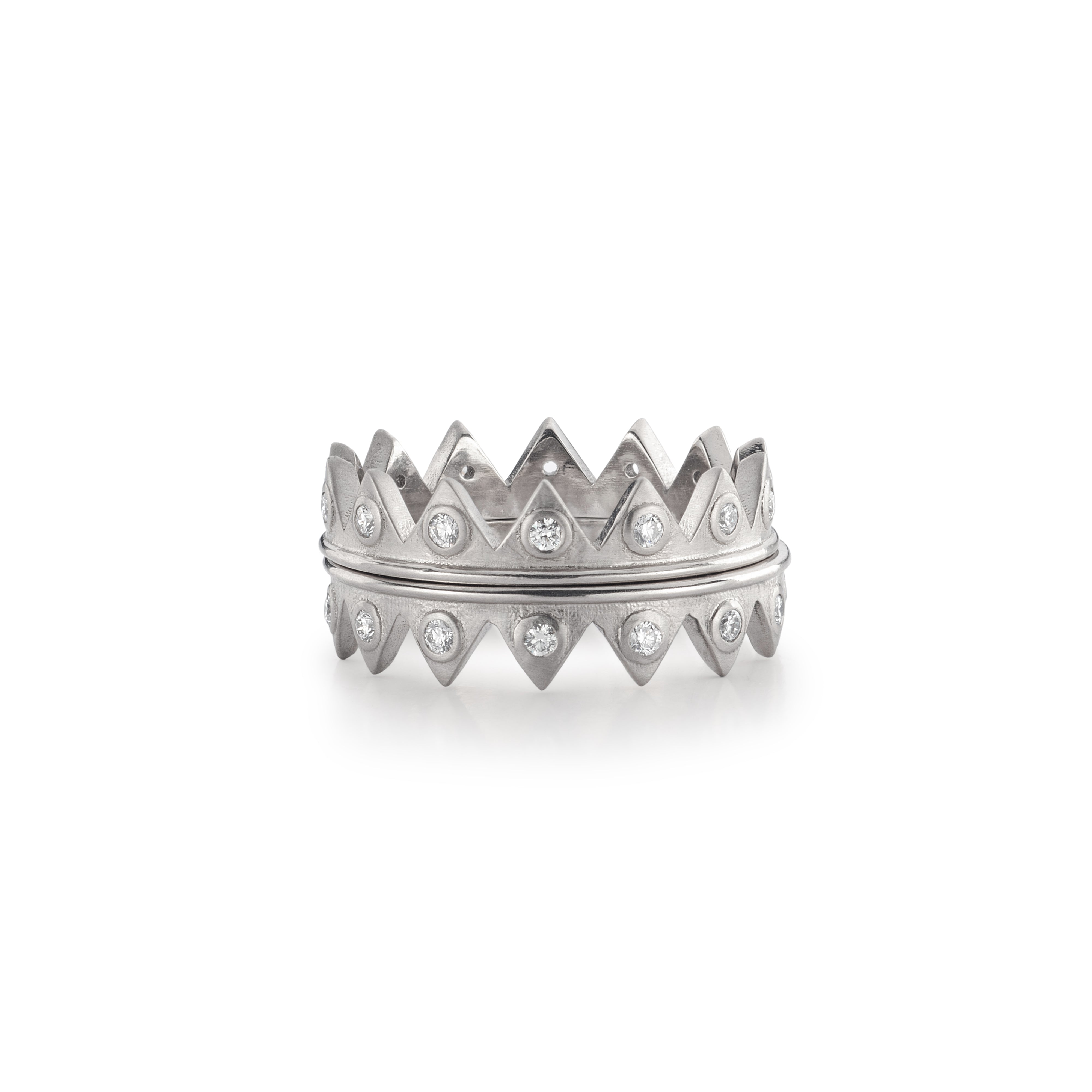 Harlequin Crown Ring