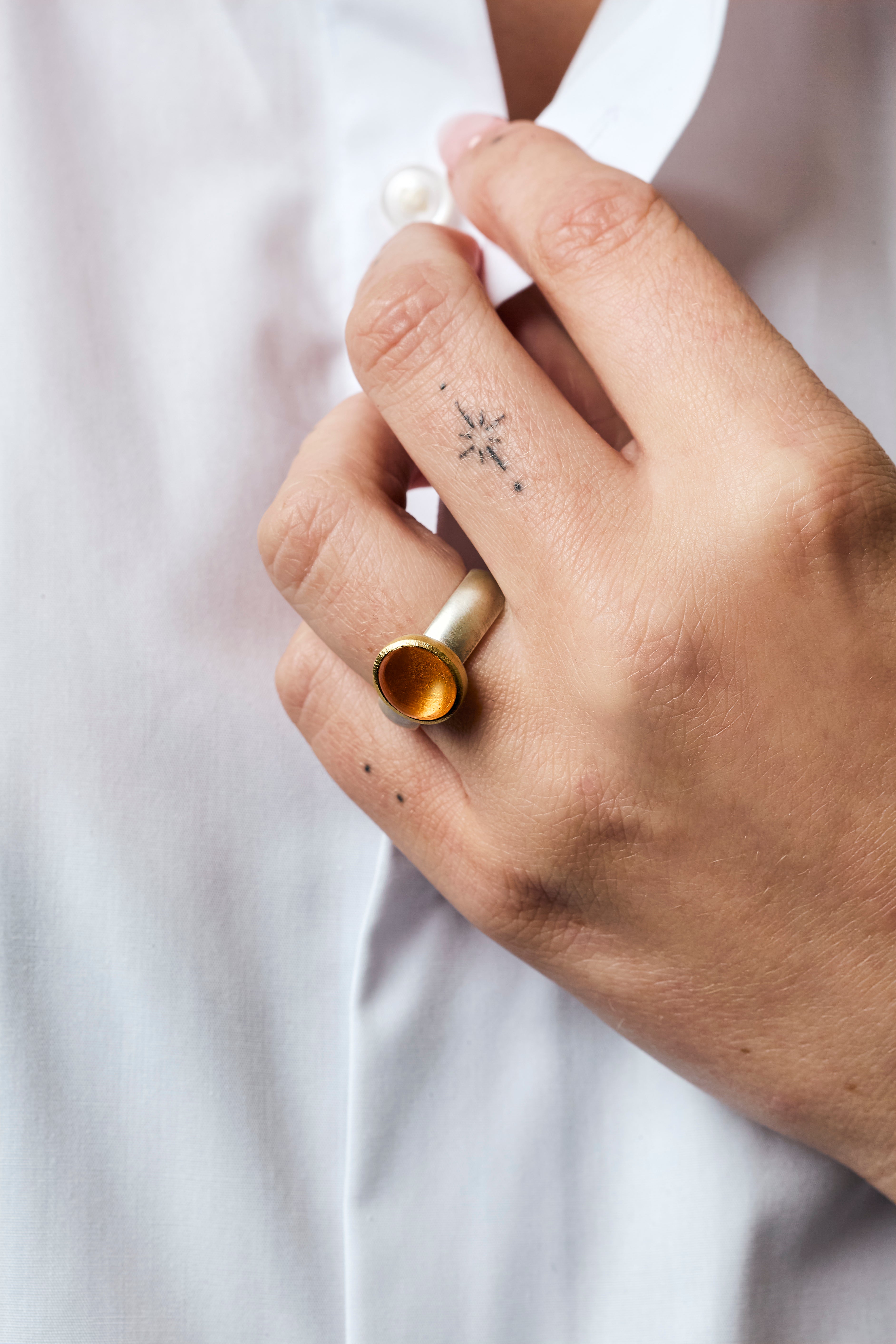 Spessartite Garnet Ring