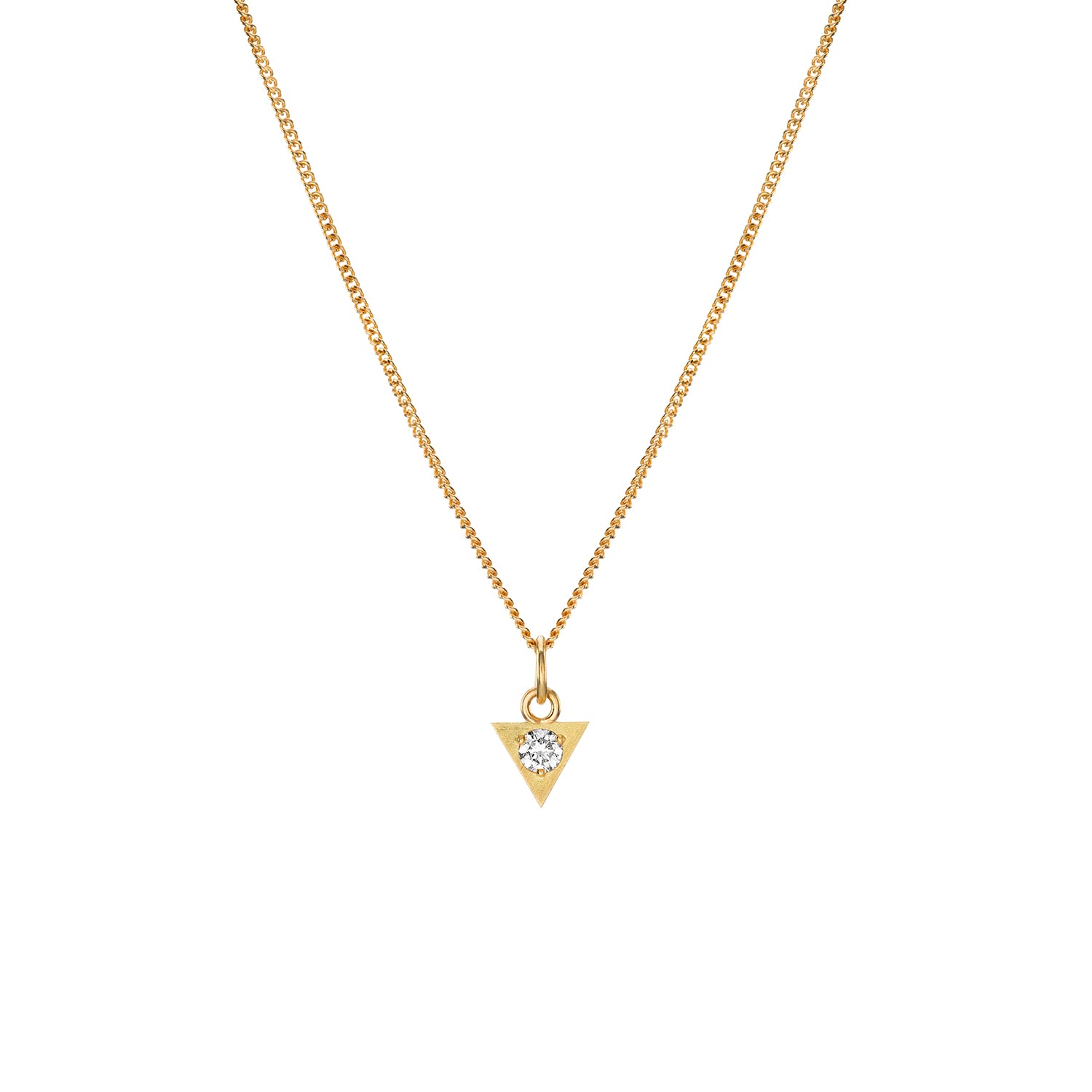 Triangle Diamond Necklace