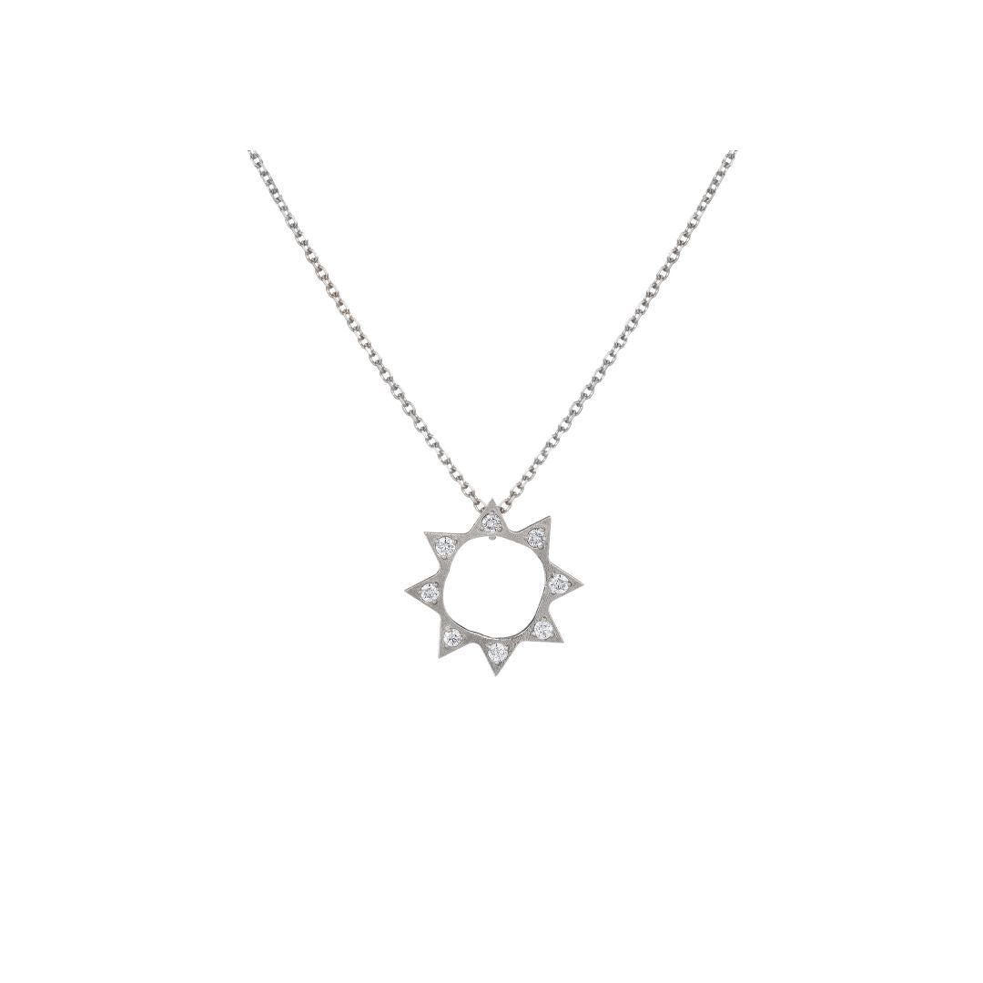 Harlequin Diamond Starburst Necklace