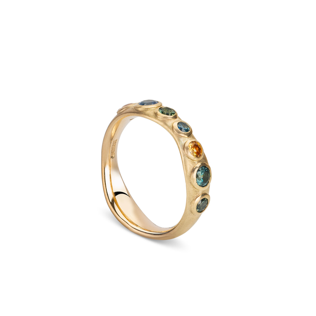 Sculpt Sapphire Band