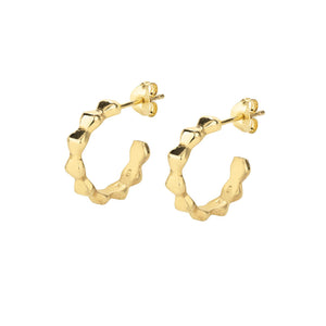 Pyra Small Gold Hoop Earrings