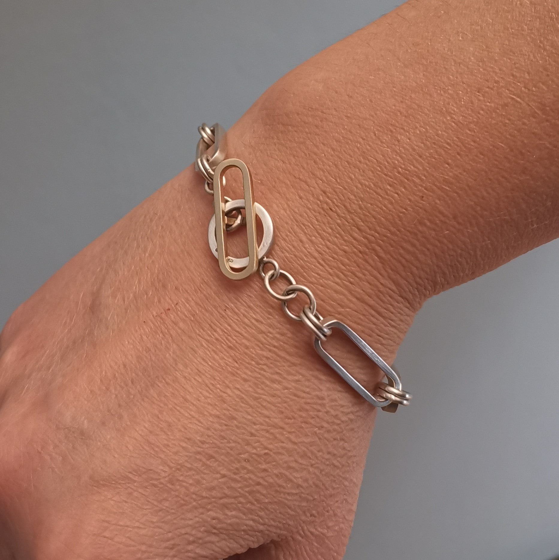 Nexus Interlocking bracelet with 9ct solid gold clasp - Romany Starrs