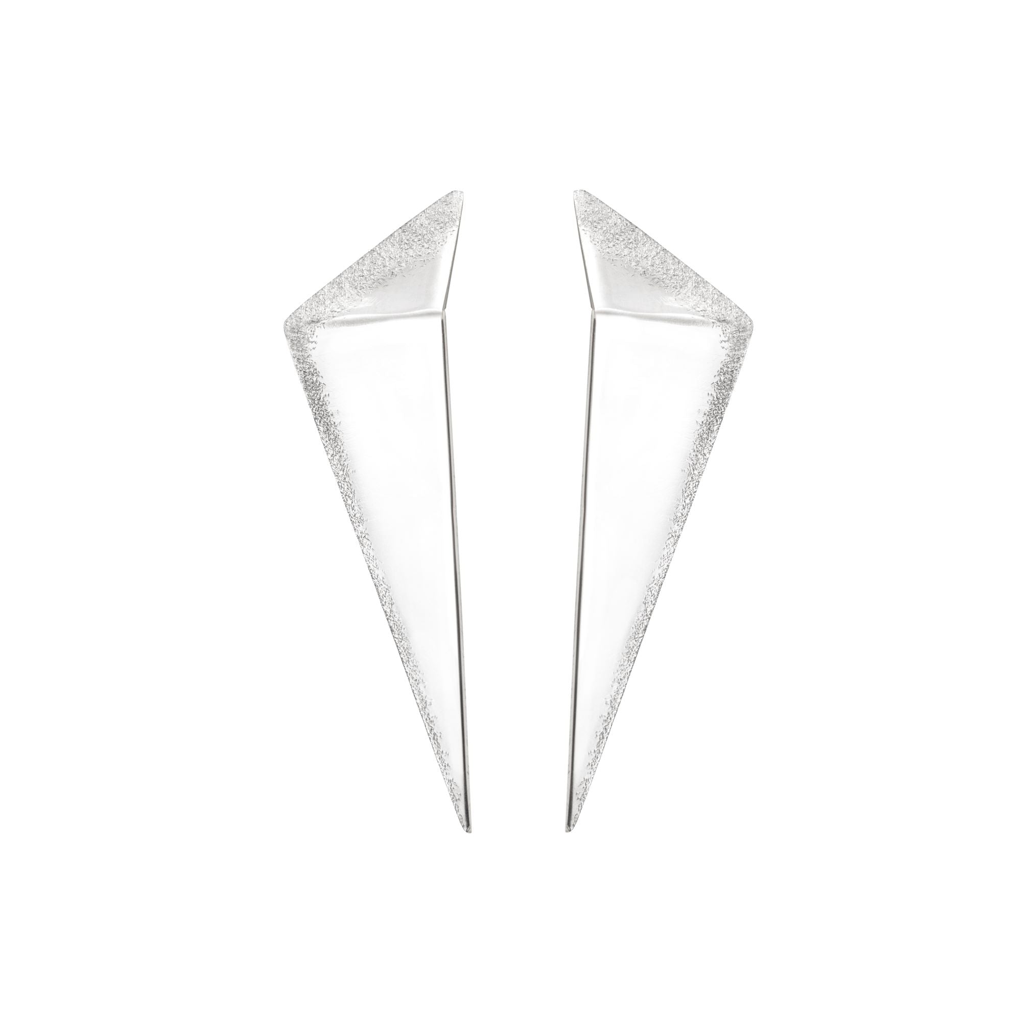 Geometric Silver Spike Earrings - Romany Starrs