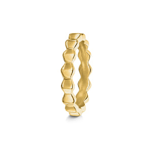 Pyra Stacking ring in 18ct gold plated sterling silver 